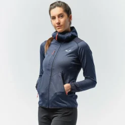 Salewa Trekkingbekleidung|Hochtourenbekleidung-- Women's Agner Hybrid Polarlite Fullzip Hoody - Fleecejacke