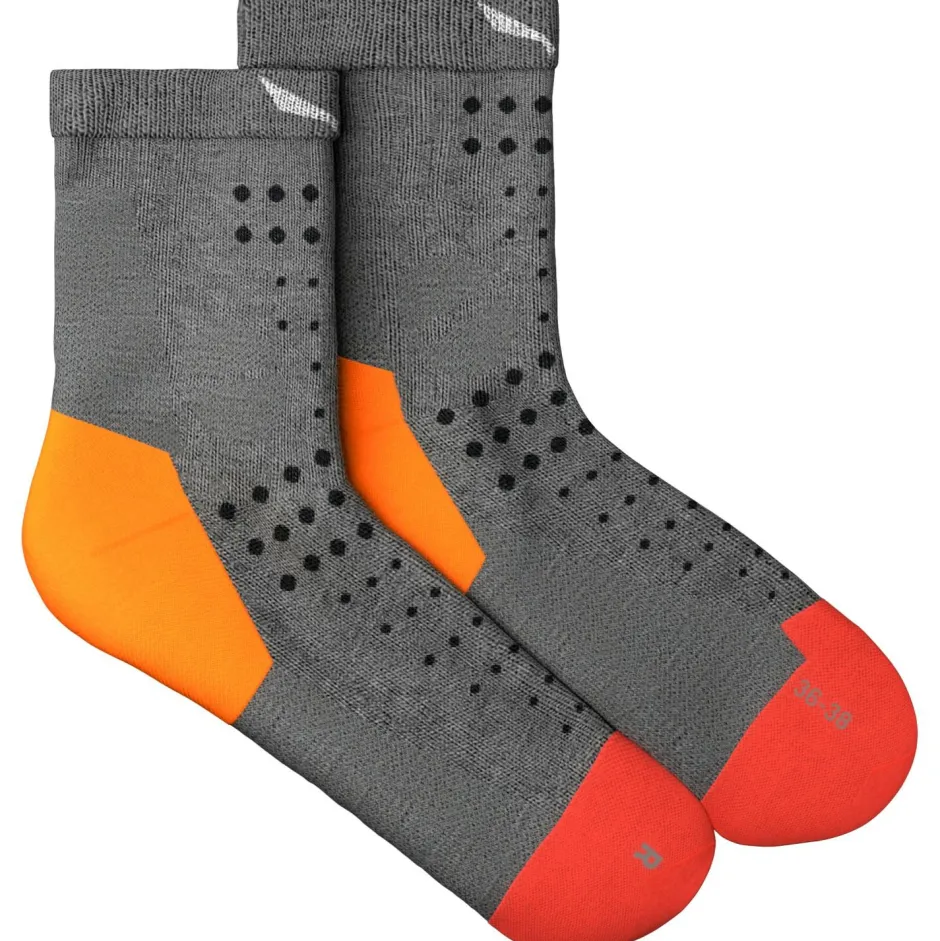 Salewa Wandersocken|Socken-- Women's Pedroc Merino QRT Sock - Wandersocken Light Grey Melange
