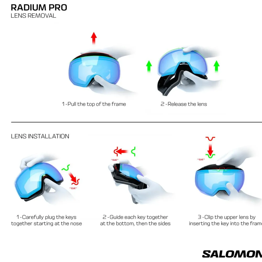 Salomon - Radium Pro S Sigma Cat 3 VLT 11% + Cat 2 VLT 35% - Skibrille Rainy Day Sale