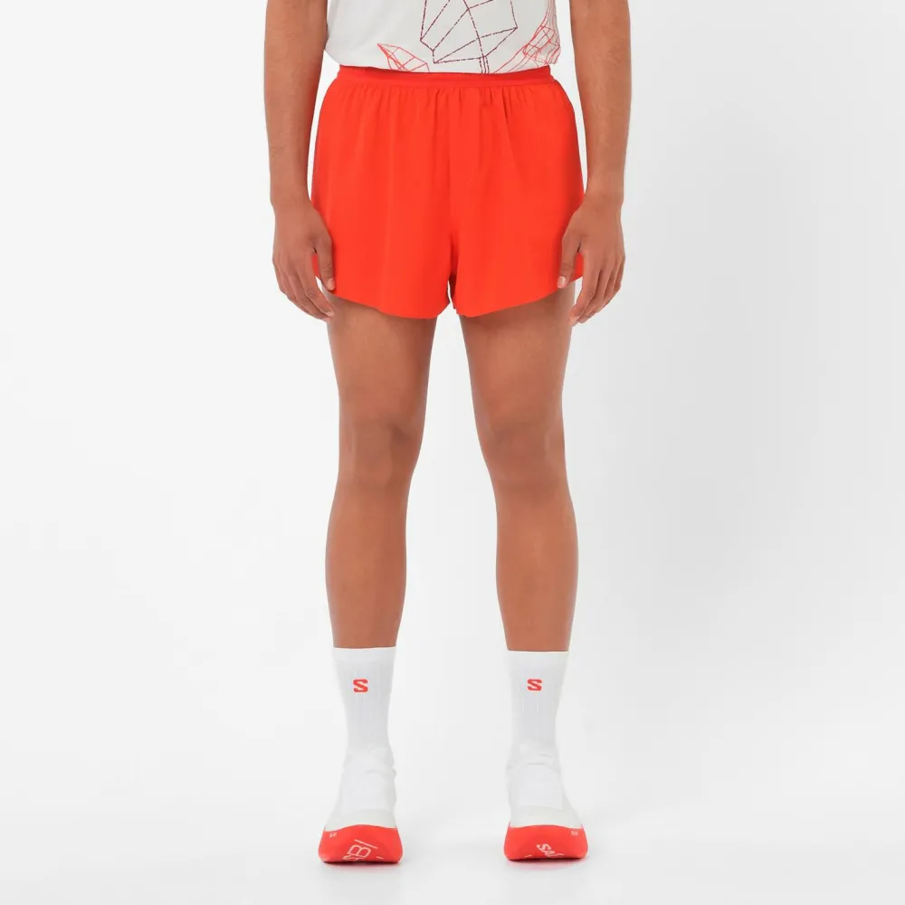 Salomon - Sense Aero Splt 3'' Shorts - Laufshorts Fiery Red