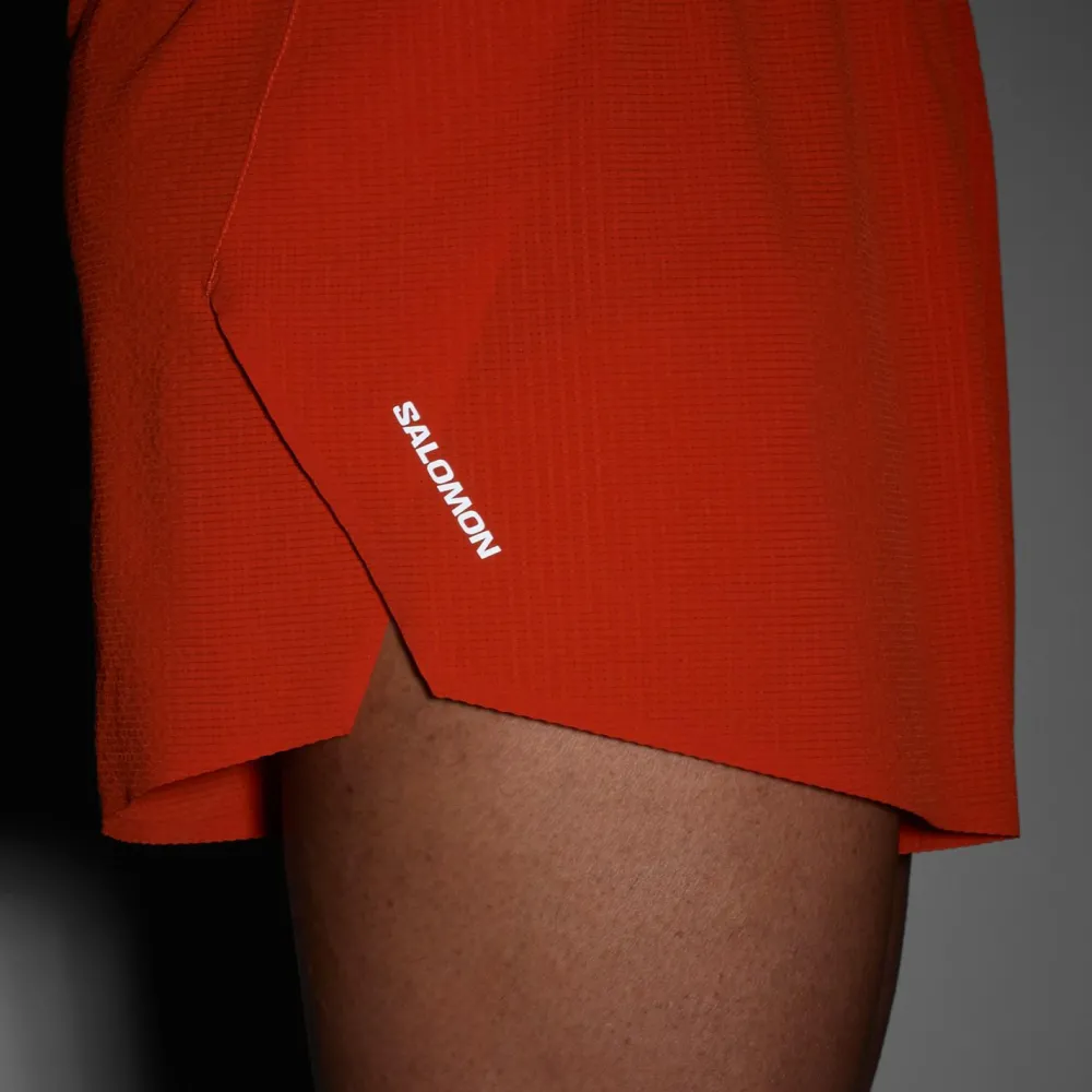 Salomon - Sense Aero Splt 3'' Shorts - Laufshorts Fiery Red