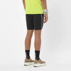 Salomon Laufbekleidung|Hosen-- Sense Stow Short Tights 9'' - Laufshorts Deep Black
