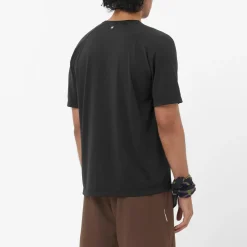 Salomon - SHKout Core S/S Tee GFX - Laufshirt Deep Black Discount