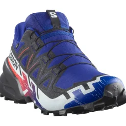 Salomon Trailrunningschuhe|Trail- & Laufschuhe-- Speedcross 6 GORE-TEX Equipe - Trailrunningschuhe Surf The Web / Fiery Red / White