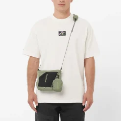 Salomon Alltagsbekleidung|T-Shirts-- Wild Rays Label S/S Tee - T-Shirt Whisper White
