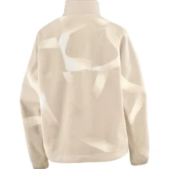 - Woen' Chroa Feece Crop Haf Zip - Feecepuover < Salomon Best