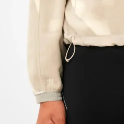 - Woen' Chroa Feece Crop Haf Zip - Feecepuover < Salomon Best
