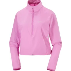 Salomon Laufbekleidung|Shirts, Hemden & Longsleeves-- Women's Sense Aero Hybrid Cropped - Laufshirt