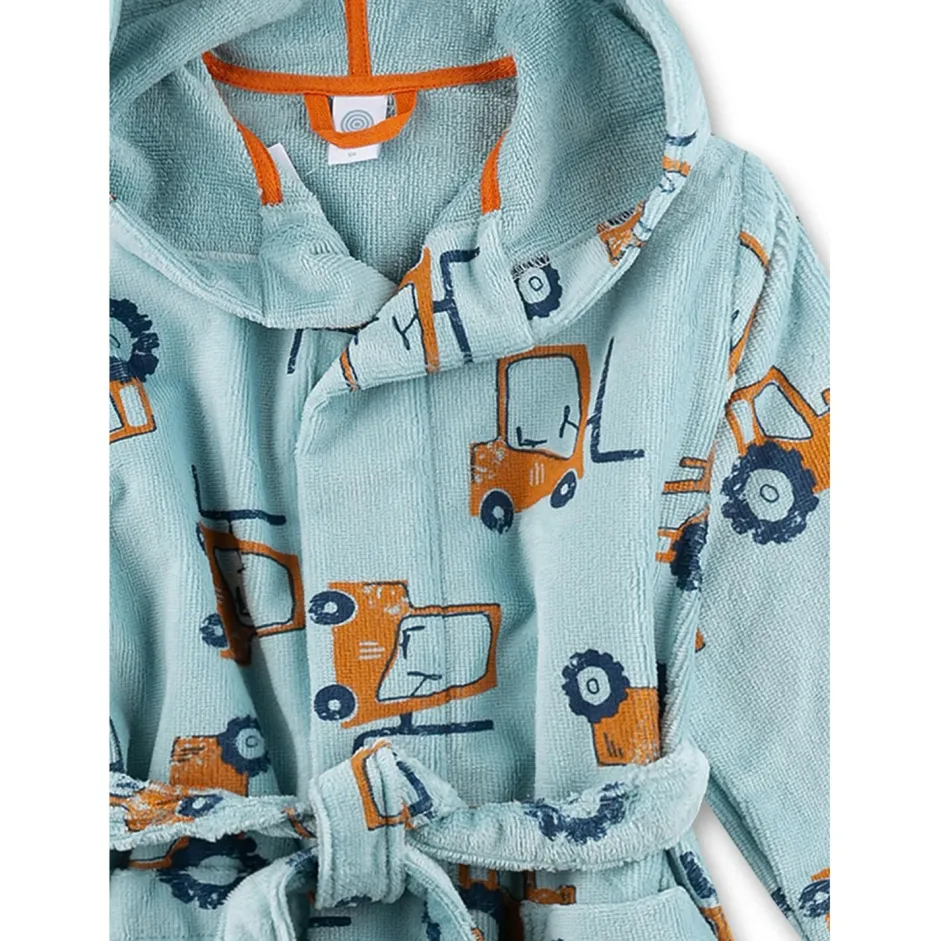 Sanetta Bademode|Alltagsbekleidung-- Kid's Bathrobe AOP 233651 - Bademantel Blue Pale
