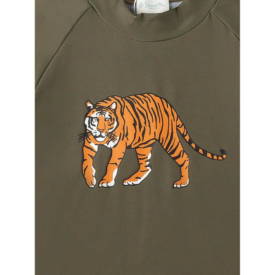 Sanetta Bademode-- Kid's Rashguard S/S - Lycra Olive