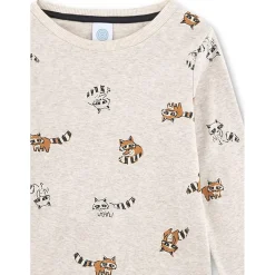 Sanetta Unterwäsche|Alltagsbekleidung-- Kid's Pyjama Long 233616 - Schlafanzug Nature Melange