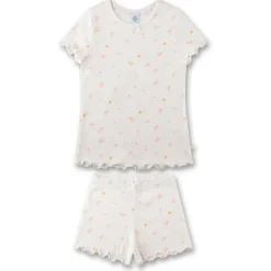 Sanetta Unterwäsche|Alltagsbekleidung-- Kid's Pyjama Short AOP 233538 - Schlafanzug White Pebble
