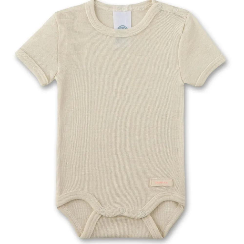Sanetta - Kid's Wool Body S/S - Merinounterwäsche New