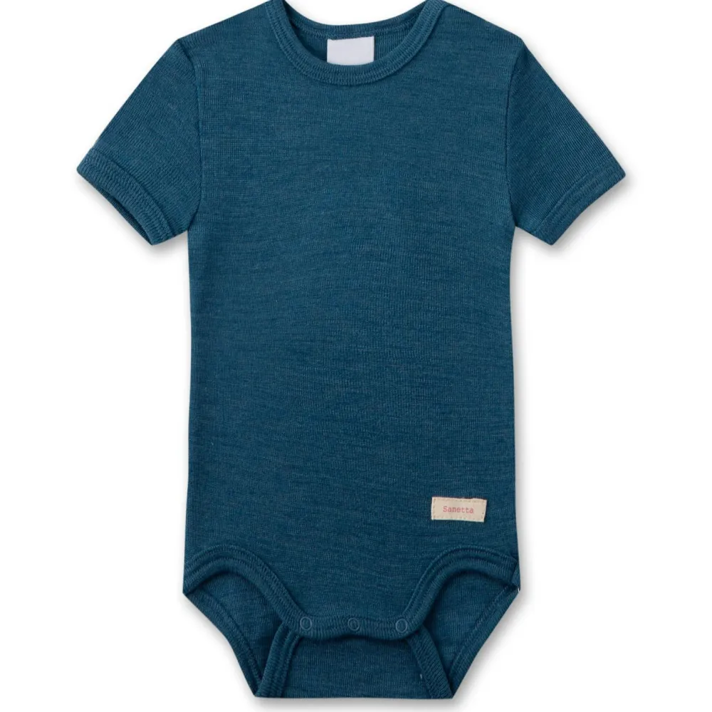 Sanetta - Kid's Wool Body S/S - Merinounterwäsche New