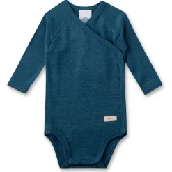 Sanetta - Kid's Wrapover Body 1/1 Wool - Merinounterwäsche New
