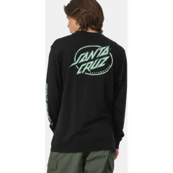 Santa Cruz - Cyber Dot L/S T-Shirt - T-Shirt Black Discount