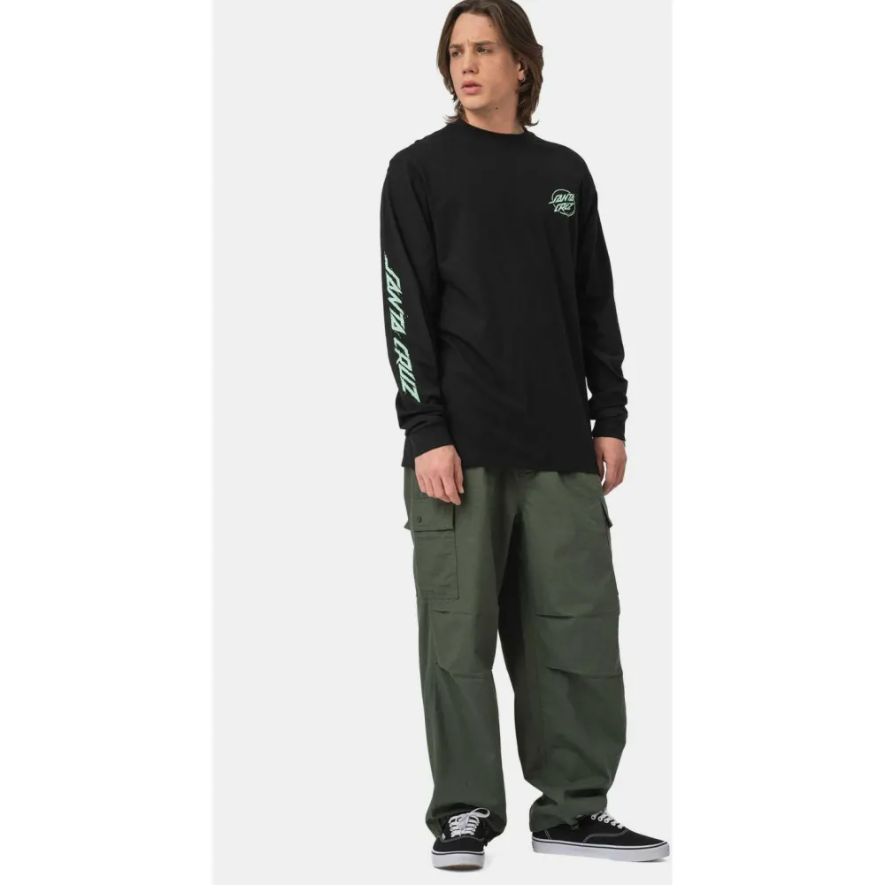 Santa Cruz - Cyber Dot L/S T-Shirt - T-Shirt Black Discount