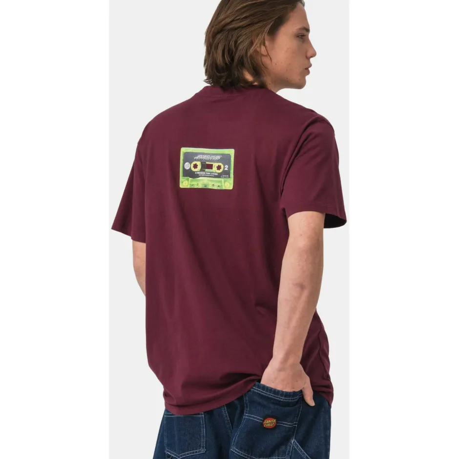 Santa Cruz T-Shirts|Shirts, Hemden & Longsleeves-- Reason for Living Mixtape - T-Shirt Dark Cherry