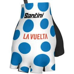 Santini - La Vuelta Polka Dot Jersey Gloves - Handschuhe Bluette Sale