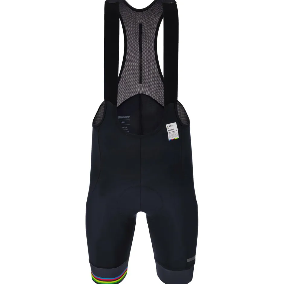 Santini Fahrradbekleidung|Radhosen-- UCI Official World Champion Bib Shorts - Radhose Nero