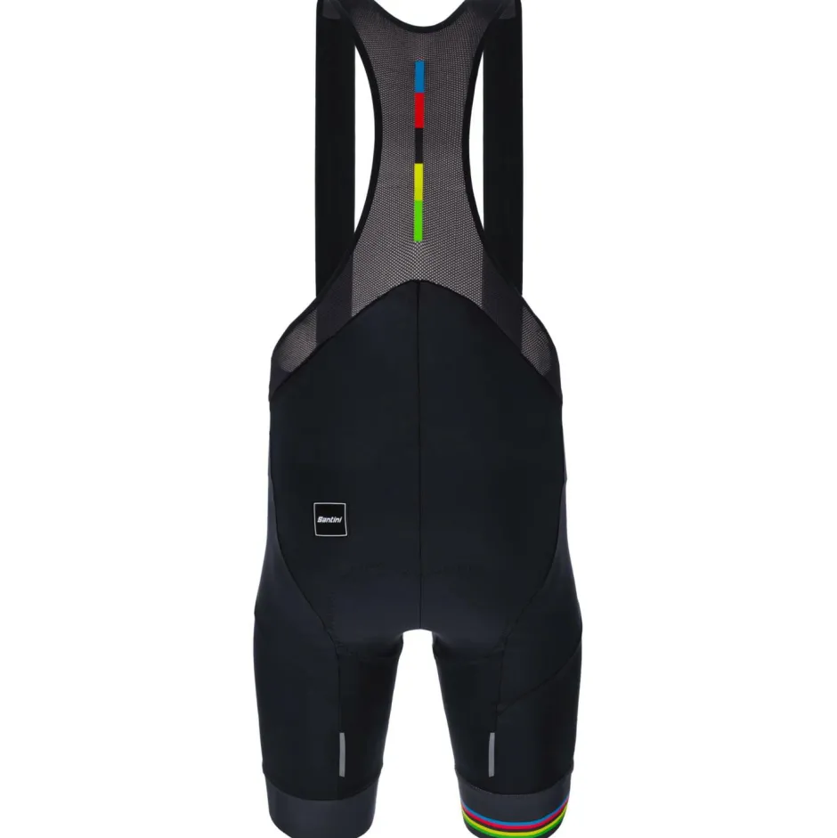 Santini Fahrradbekleidung|Radhosen-- UCI Official World Champion Bib Shorts - Radhose Nero