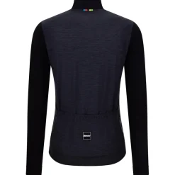 Santini Fahrradbekleidung|Radtrikots-- UCI World Champion Long-Sleeve Jersey Mondo - Radtrikot Nero