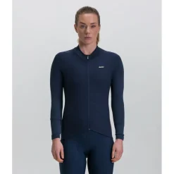 Santini Fahrradbekleidung|Radtrikots-- Women's Pure Block Colour Thermal Cycling Jersey - Radtrikot