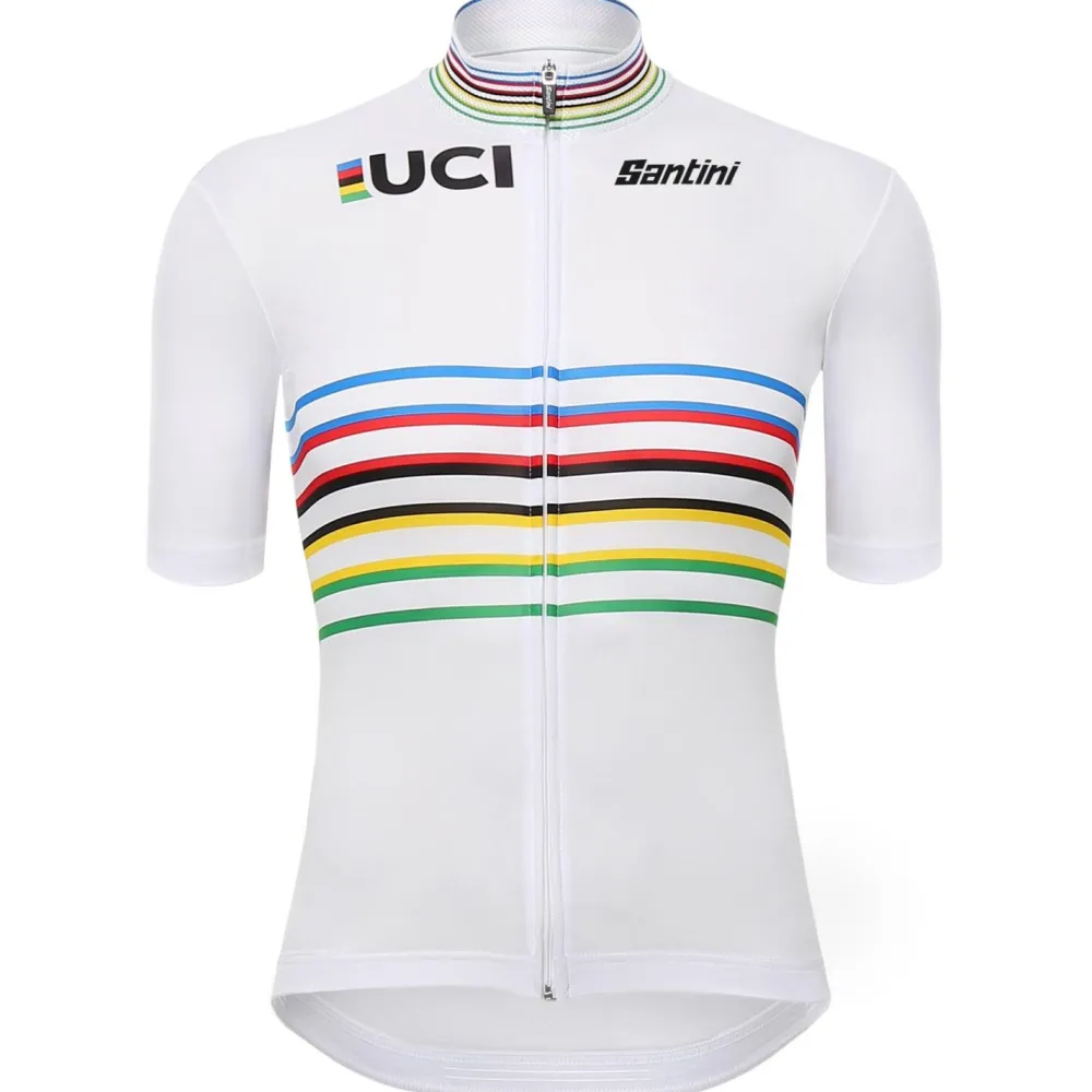 - Woen' UCI Officia Word Chapion ater Jerey - Radtrikot < Santini Hot