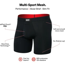 Saxx - Multi-Sport Mesh Boxer Brief Fly - Kunstfaserunterwäsche Clearance
