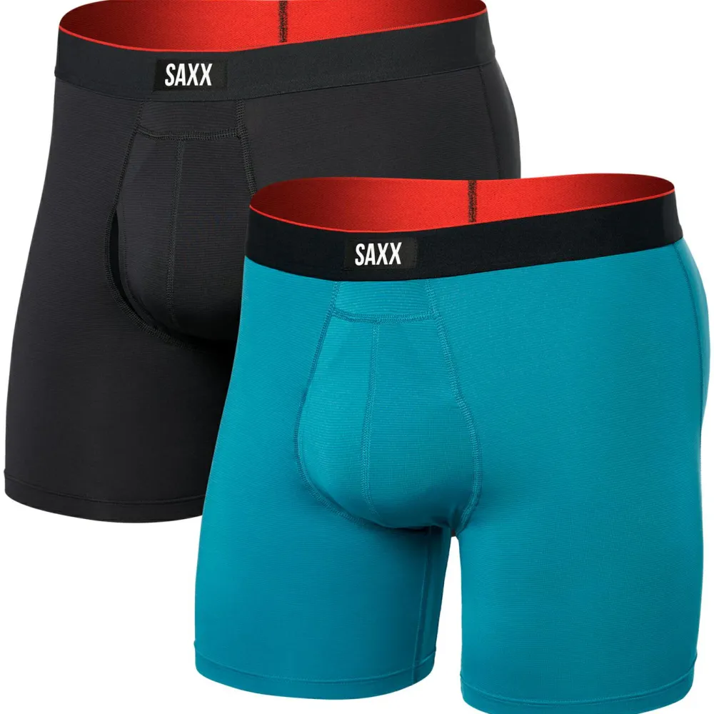 Saxx - Multi-Sport Mesh Boxer Brief Fly 2-Pack - Kunstfaserunterwäsche Clearance