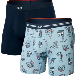 Saxx - Vibe Xtra Boxer Brief Fly 2-Pack - Kunstfaserunterwäsche Sale