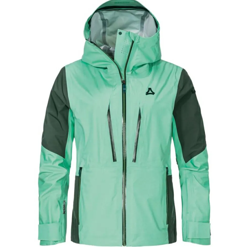 Schu00f6ffel Skibekleidung|Skijacken-Schöffel - Women's Shell Jacket Lufeld - Skijacke Gem Jade