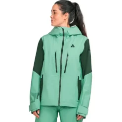 Schu00f6ffel Skibekleidung|Skijacken-Schöffel - Women's Shell Jacket Lufeld - Skijacke Gem Jade