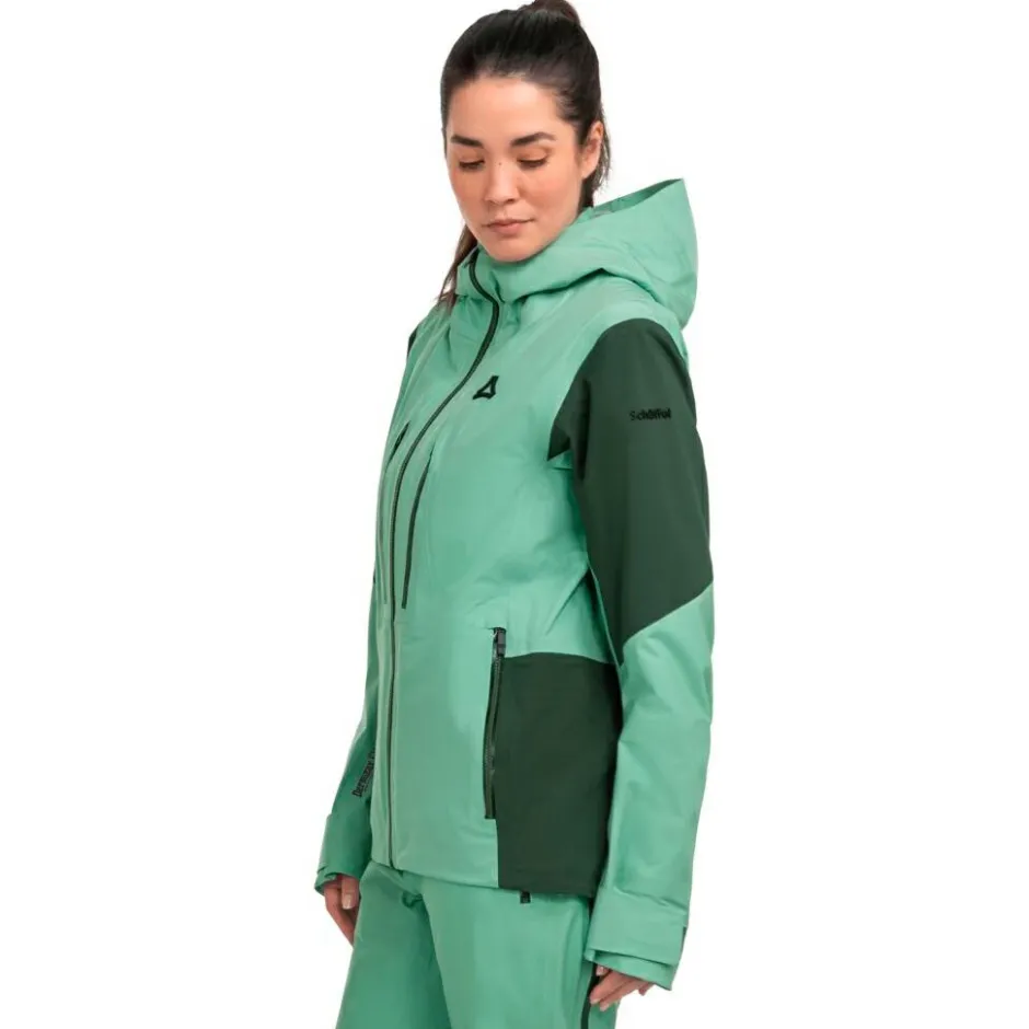Schu00f6ffel Skibekleidung|Skijacken-Schöffel - Women's Shell Jacket Lufeld - Skijacke Gem Jade