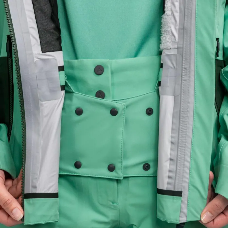 Schu00f6ffel Skibekleidung|Skijacken-Schöffel - Women's Shell Jacket Lufeld - Skijacke Gem Jade