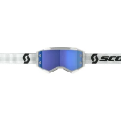 Scott Fahrradbekleidung|Brillen-- Fury S1 - Goggles White / Glas: Blue Chrome