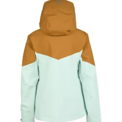 Scott Skibekleidung|Skijacken-- Women's Jacket Explorair 3L - Skijacke Bread Brown / Fresh Green