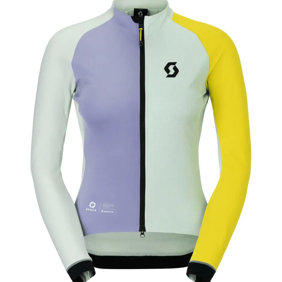 Scott Fahrradbekleidung|Radtrikots-- Women's Jacket RC Pro Warm GTX - Radtrikot Fresh Green / Heather Purple