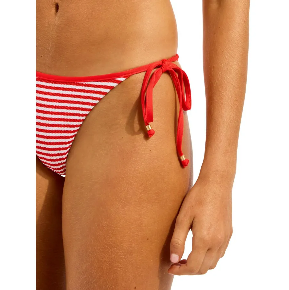 Seafolly Bademode-- Clubhouse Tie Side Rio Pant - Bikini-Bottom