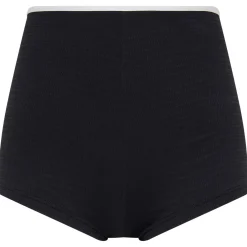 Seafolly Bademode-- Women's Beach Bound Boyleg Pant - Bikini-Bottom Black