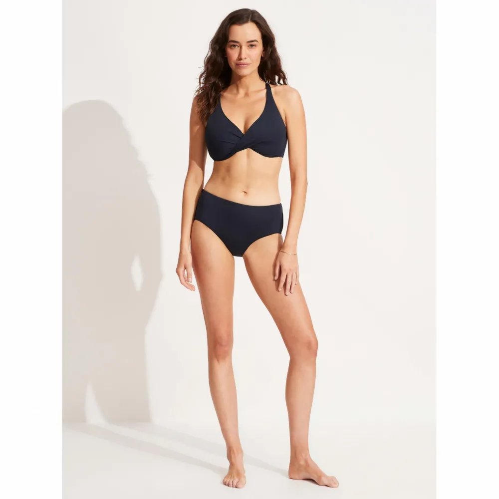- Women's Collective Wrap Front F Cup Bra - Bikini-Top < Seafolly Clearance