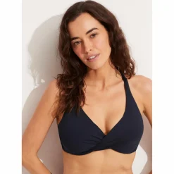- Women's Collective Wrap Front F Cup Bra - Bikini-Top < Seafolly Clearance
