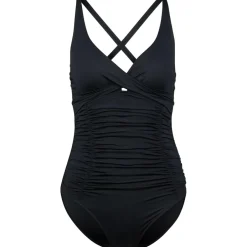 Seafolly Bademode-- Women's Collective MF Gathered Wrapfront Onepiece - Badeanzug Black