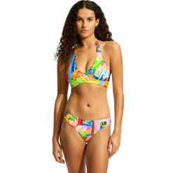Seafolly Bademode-- Women's Cuba Hipster Pant - Bikini-Bottom Turquoise