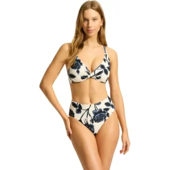 - Women's Rococo Wrap Front F Cup Bra - Bikini-Top < Seafolly Clearance