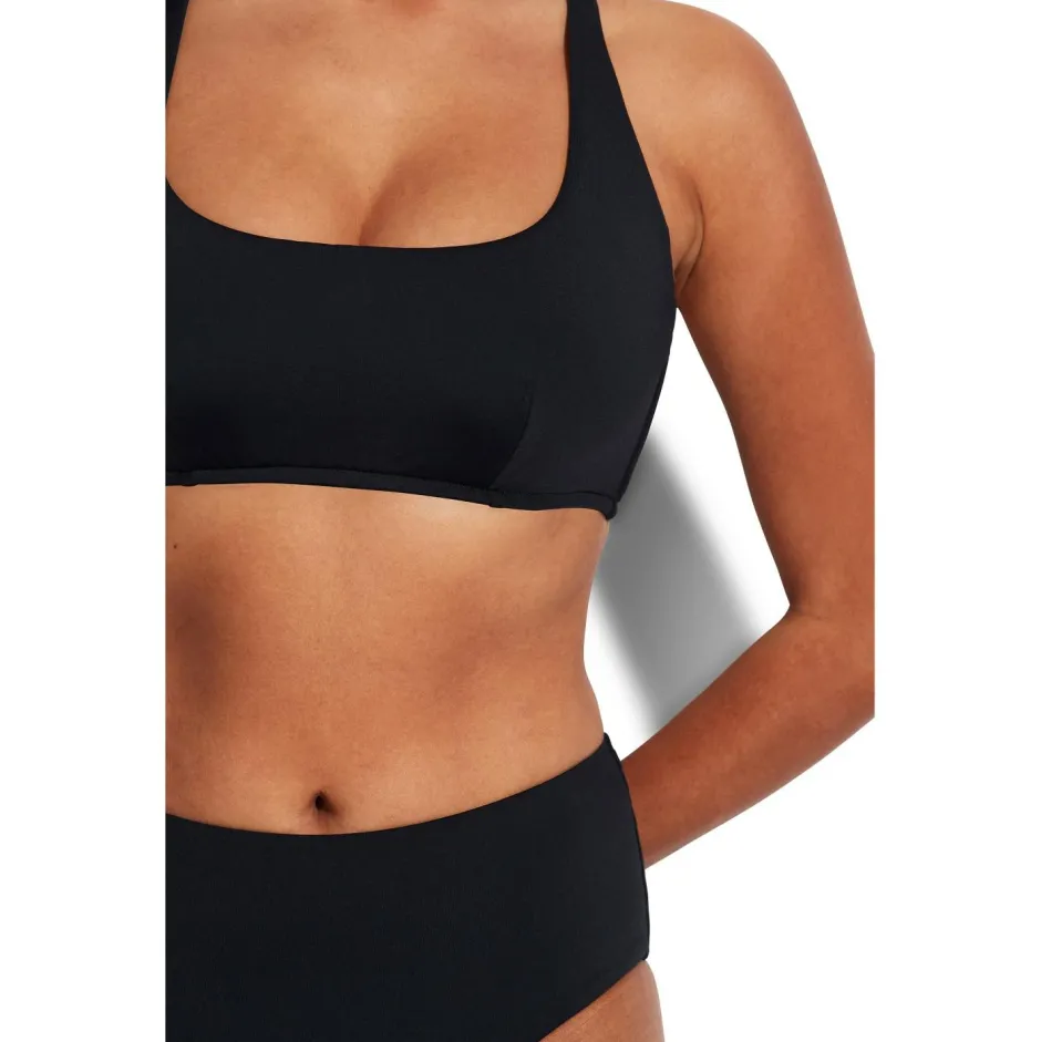 Seafolly Bademode-- Women's Collective Dd Scoop Neck Halter - Bikini-Top Black