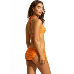 Seafolly Bademode-- Women's Soundwave Longline Halter Bra - Bikini-Top