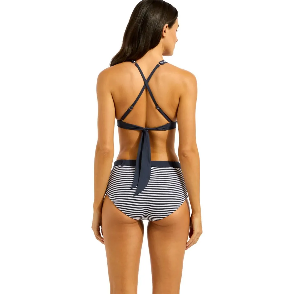 Seafolly - Clubhouse Belted Hollywood Hipster - Bikini-Bottom