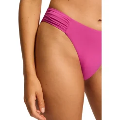Seafolly - Collective High Leg Ruched Side Pant - Bikini-Bottom