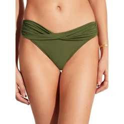 Seafolly - Women's Collective Twist Band Hipster - Bikini-Bottom Clearance